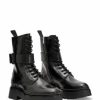 Shoes * | Women'S Onyx Lace Up Buckled Boots Allsaints Black