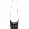 Accessory * | Evaline Small Eyelet Crossbody Allsaints Black