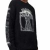 Men * | Insignia Crewneck Sweater Allsaints Black