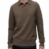 Men * | Statten Solid Long Sleeve Polo Shirt Allsaints