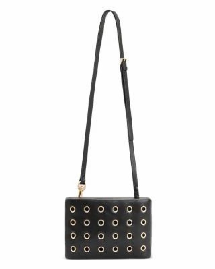 Accessory * | Mila Small Eyelet Crossbody Allsaints Black