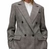 Women * | Bea Check Blazer Allsaints Gray