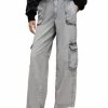 Women * | Frieda Straight Leg Pants Allsaints Gray