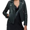 Women * | Dalby Leather Biker Jacket Allsaints Tan/Beige