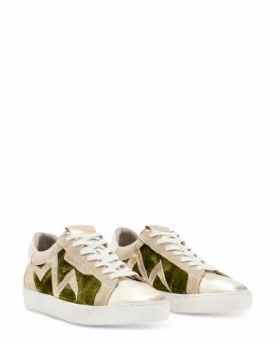 Shoes * | Women'S Sheet Bolt Low Top Lace Up Sneakers Allsaints Green