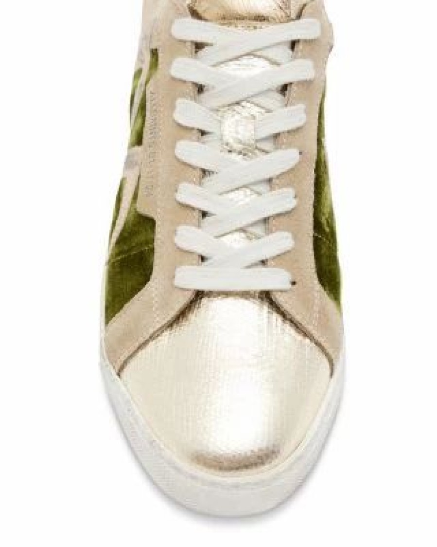 Shoes * | Women'S Sheet Bolt Low Top Lace Up Sneakers Allsaints Green