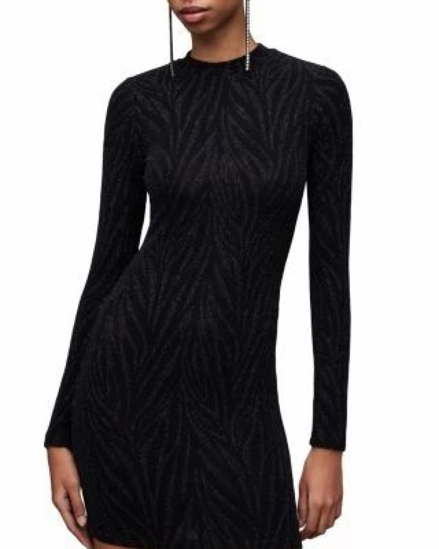 Women * | Amaya Bodycon Dress Allsaints Black