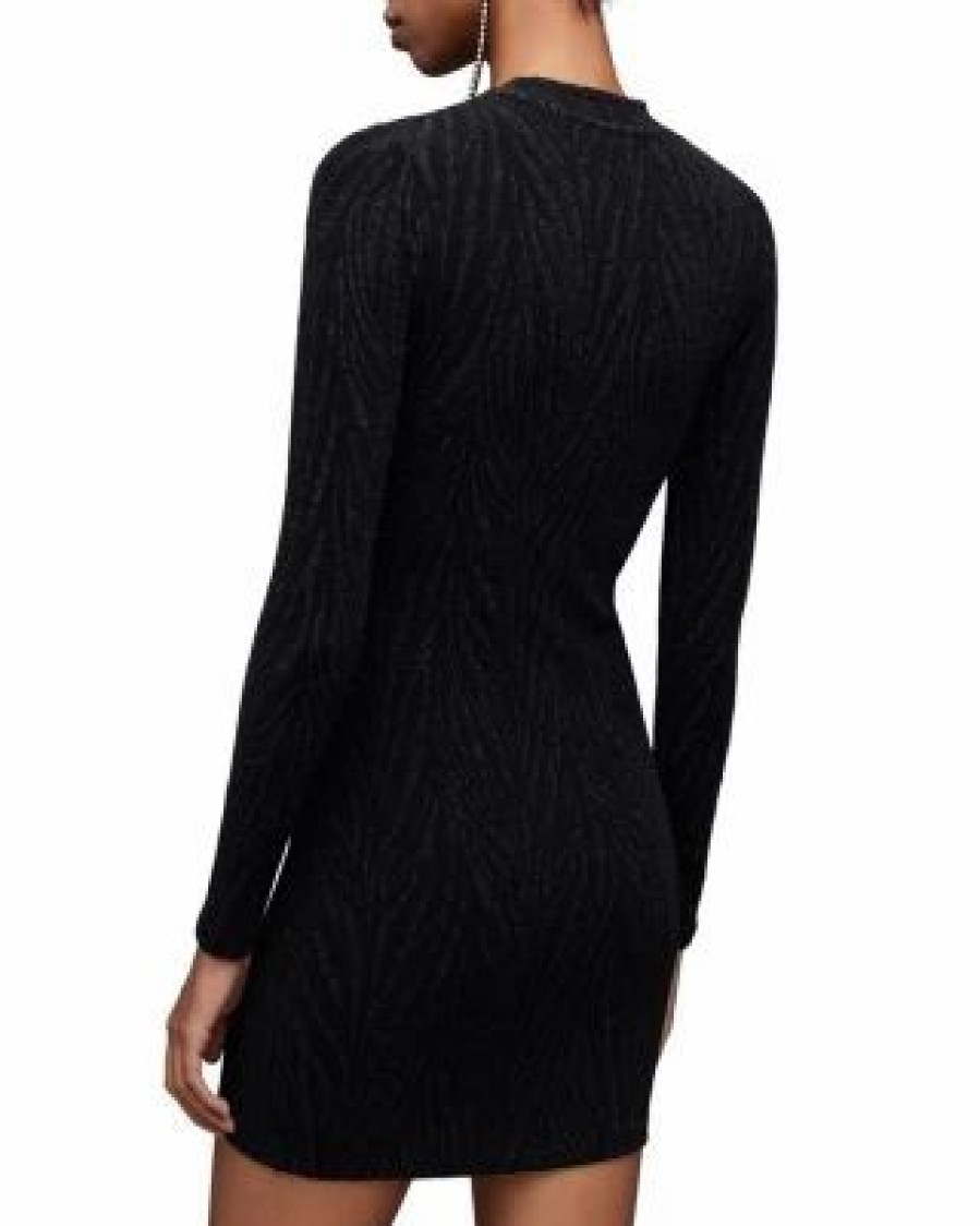 Women * | Amaya Bodycon Dress Allsaints Black