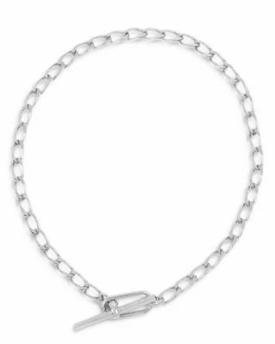 Accessory * | Chain Link Toggle Necklace, 15 Allsaints Silver