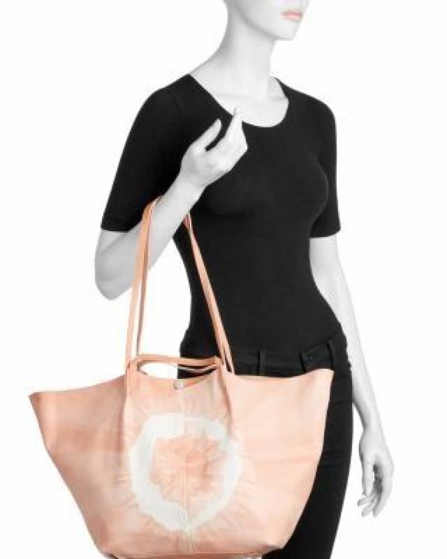 Accessory * | Hannah Tie Dye Leather Tote Bag Allsaints Pink