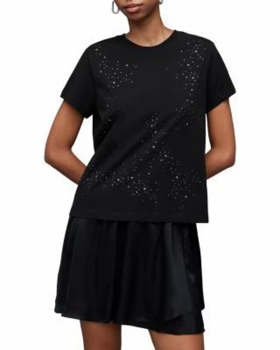 Women * | Cotton Star Grace Tee Allsaints Black