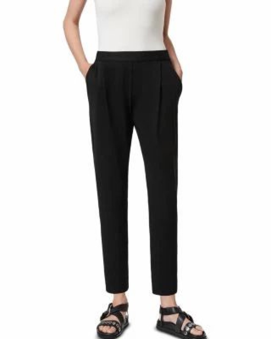 Women * | Aleida Jersey Trousers Allsaints Black