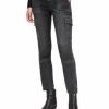 Women * | Duran Skinny Cargo Jeans In Washed Allsaints Black