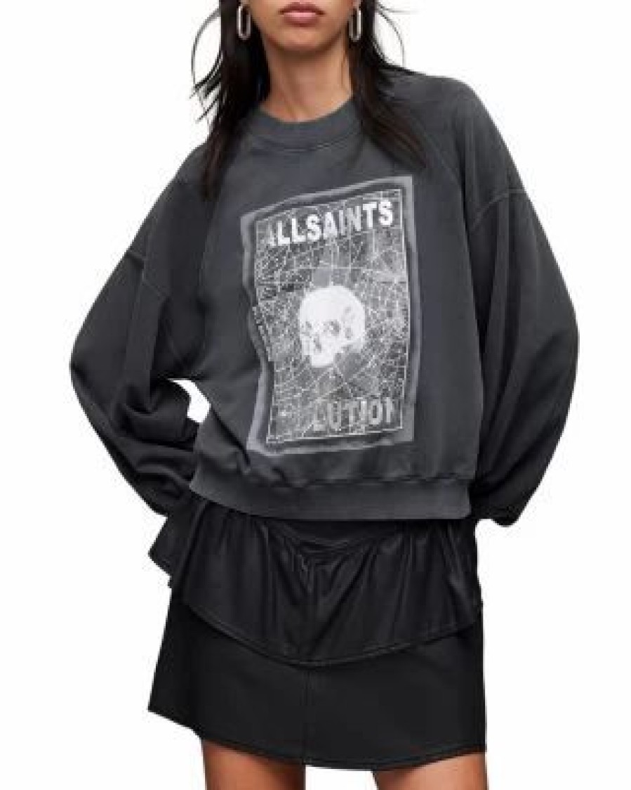 Women * | Polestar Tayla Sweatshirt Allsaints Black