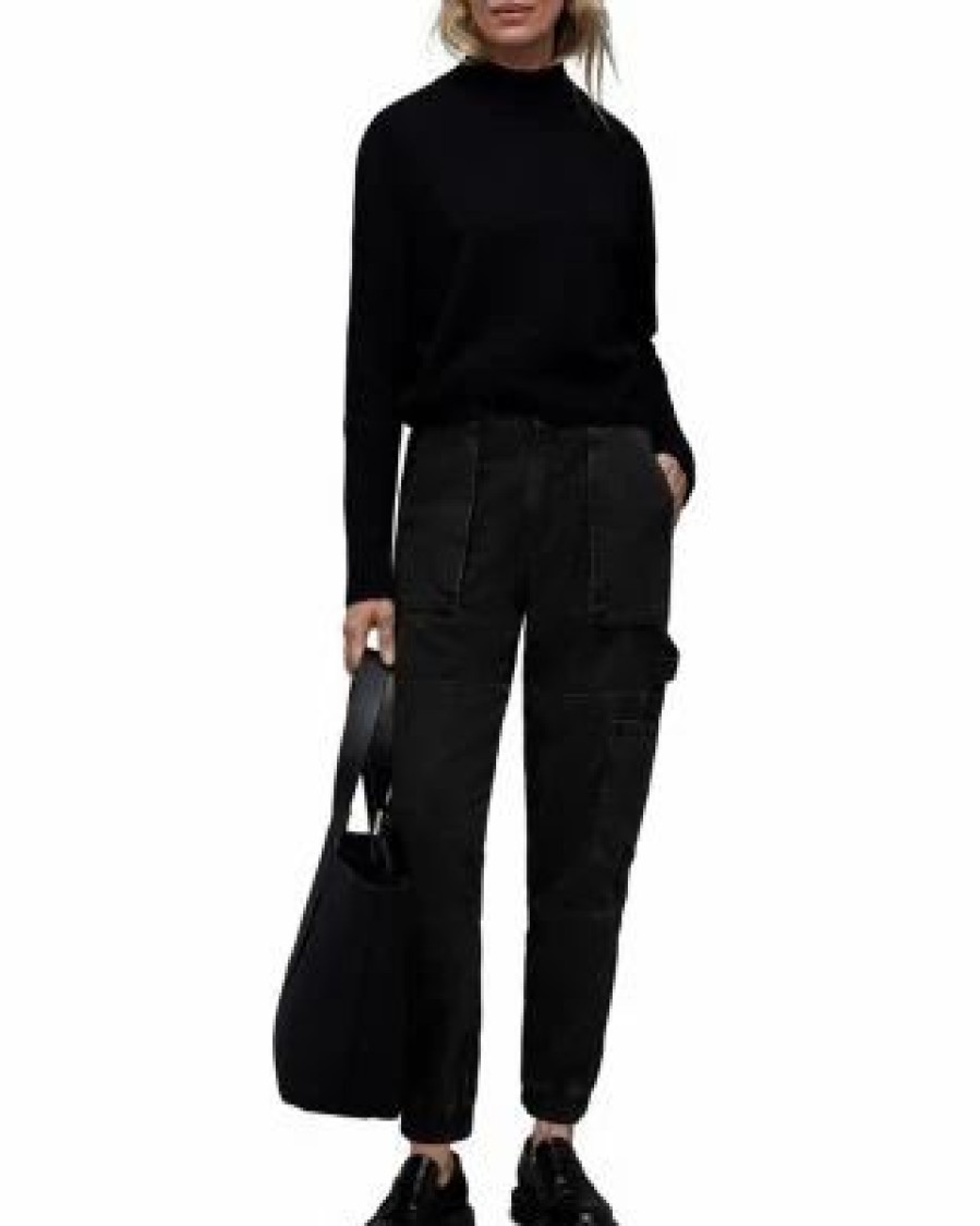 Women * | Mila Jeans In Washed Allsaints Black