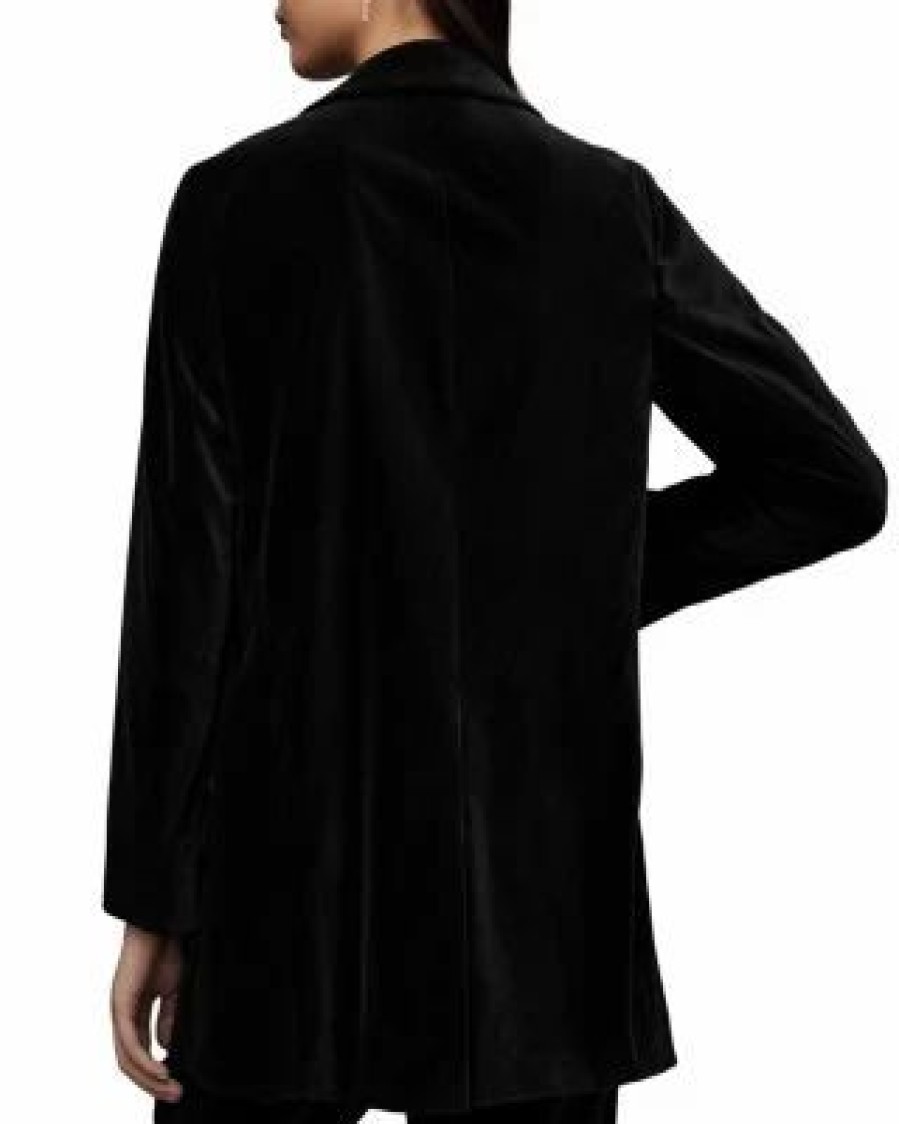 Women * | Aleida Velvet Blazer Allsaints Black