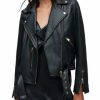 Women * | Balfern Leather Biker Jacket Allsaints