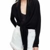 Women * | Wasson Pirate Wool Cardigan Allsaints Black