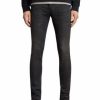 Men * | Cigarette Skinny Fit Jeans Allsaints Black