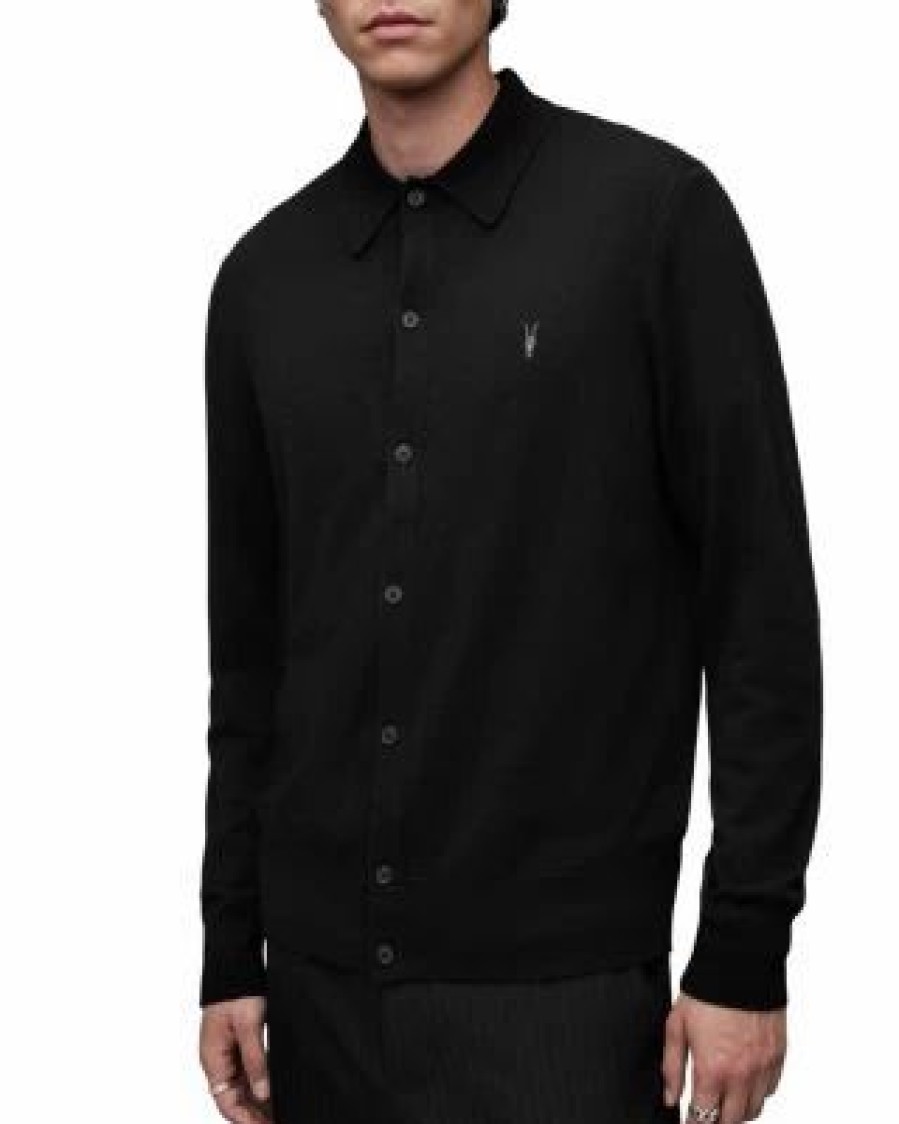 Men * | Kilburn Cardigan Allsaints Black