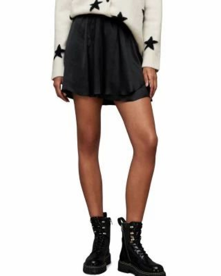 Women * | Maria Mini Skirt Allsaints Black