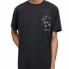 Men * | Space Dragon Cotton Tee Allsaints Black