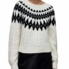 Women * | Larson Cable Knit Crewneck Sweater Allsaints White