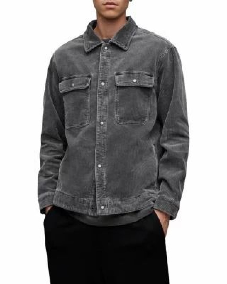 Men * | Castleford Corduroy Shirt Allsaints