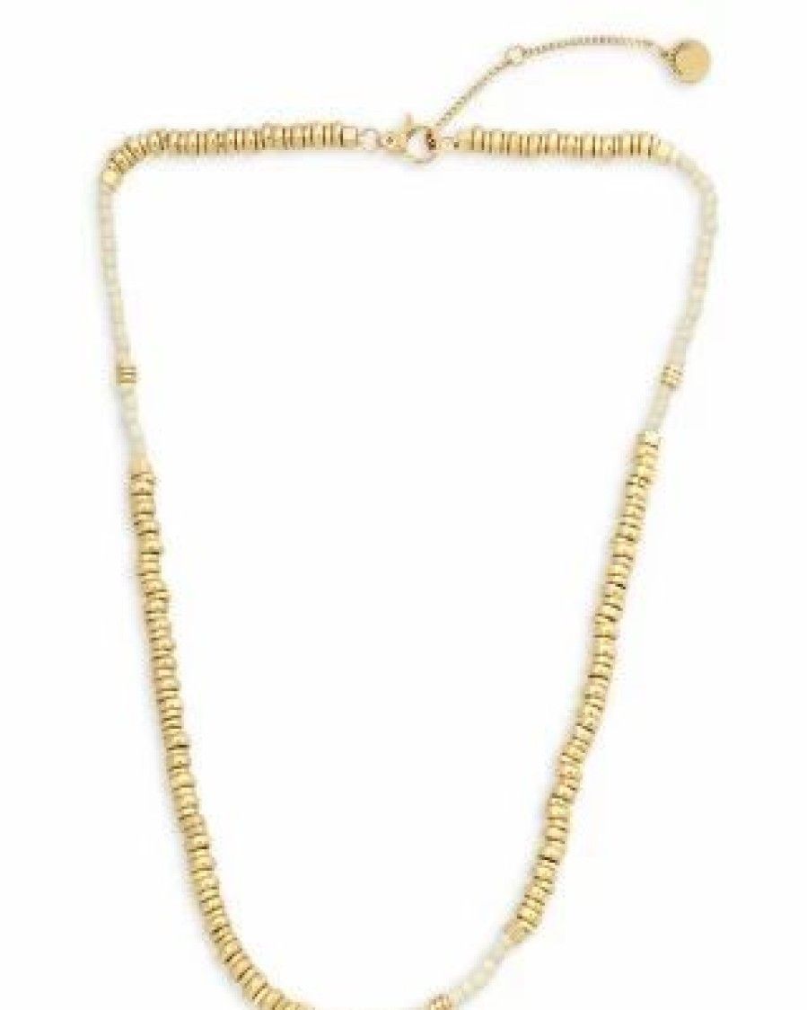 Accessory * | Mixed Bead Collar Necklace In Tone, 18 -20 Allsaints Gold