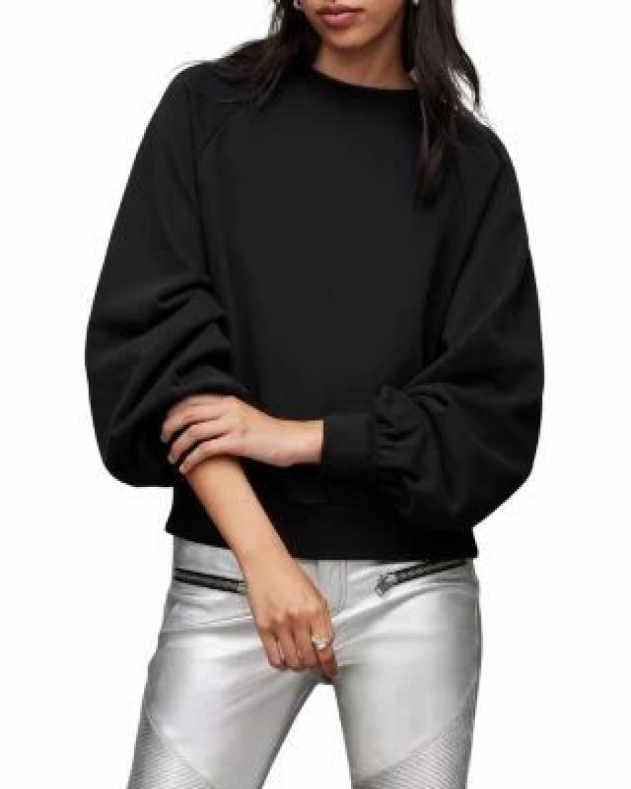 Women * | Astro Embellished Cygnet Sweatshirt Allsaints Black