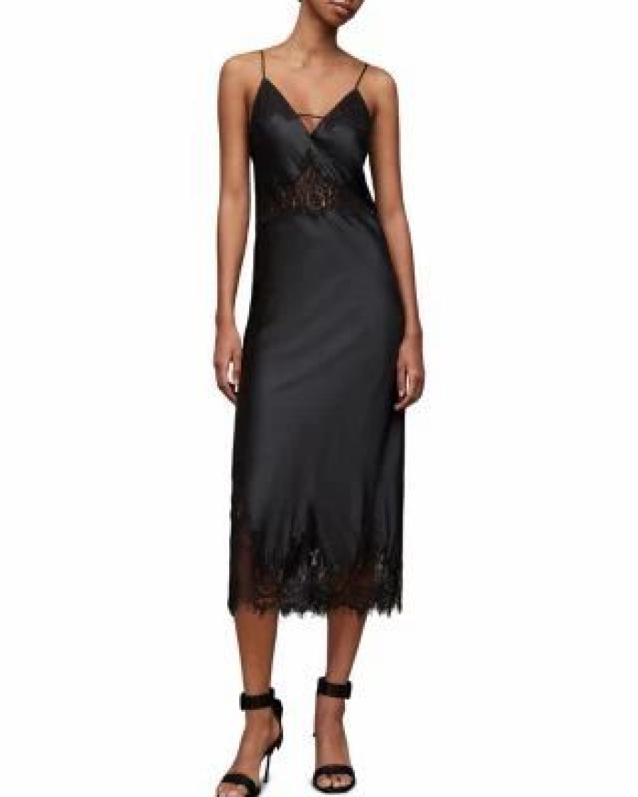 Women * | Ophelia Dress Allsaints Black