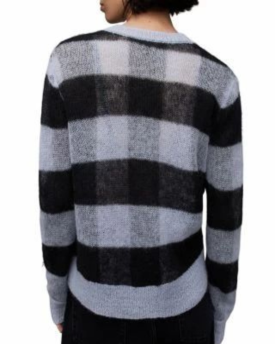 Women * | Renee Plaid Sweateer Allsaints Black