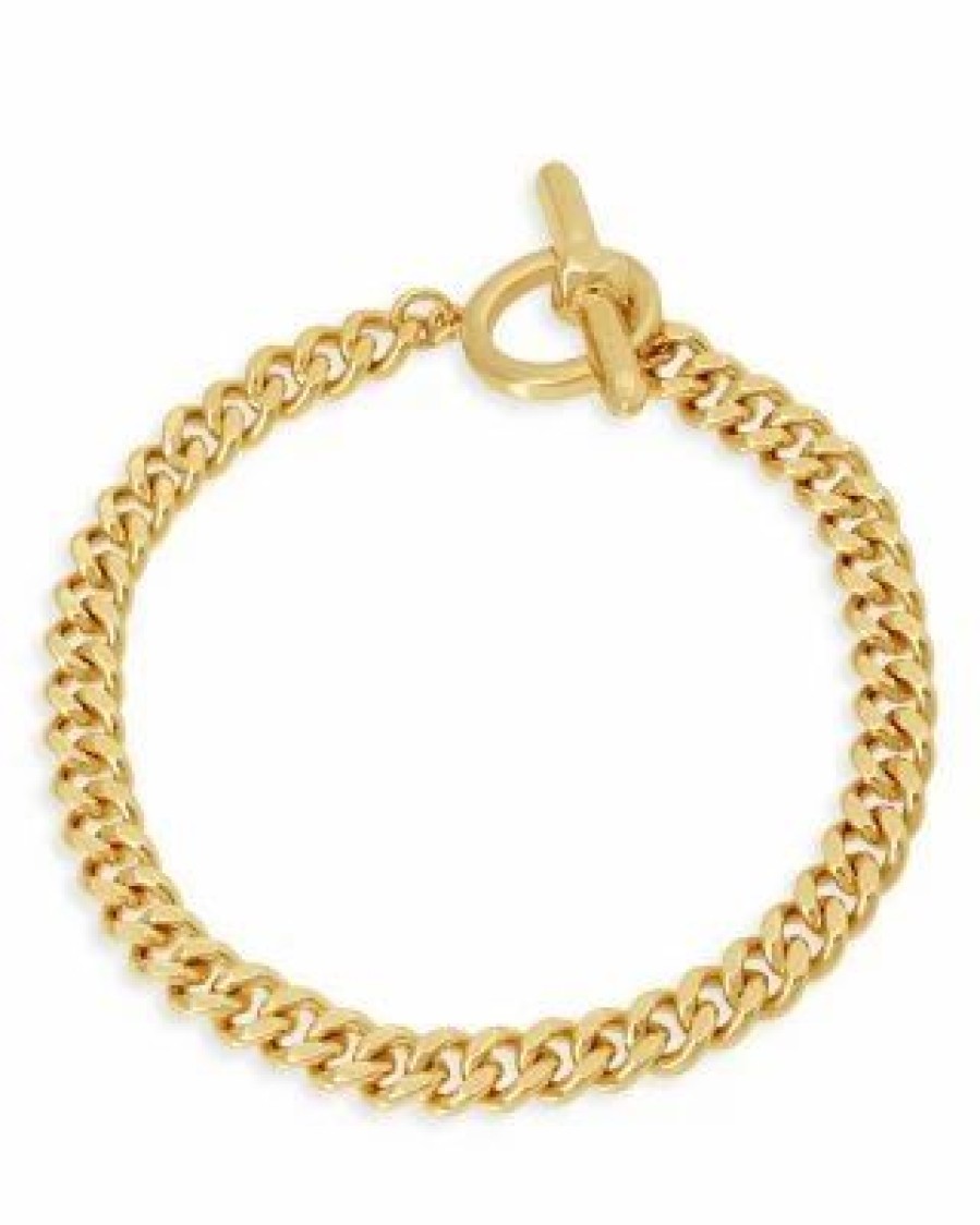 Accessory * | Curb Chain Bracelet Allsaints Gold