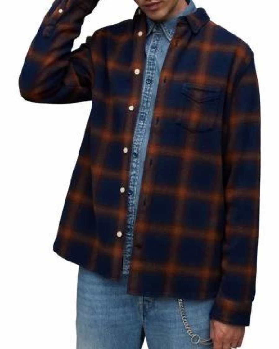 Men * | Jacksonville Flanel Shirt Allsaints Multi