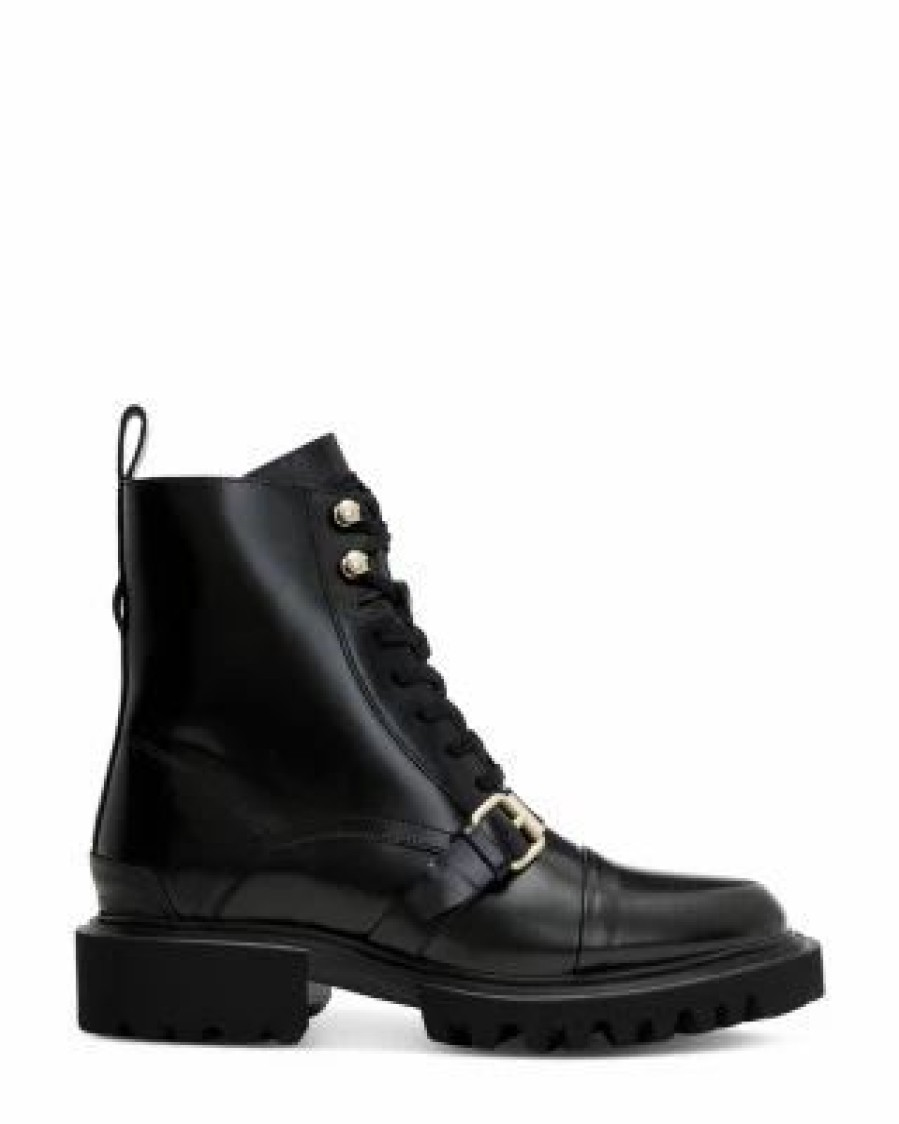 Shoes * | Women'S Tori Combat Boots Allsaints Black