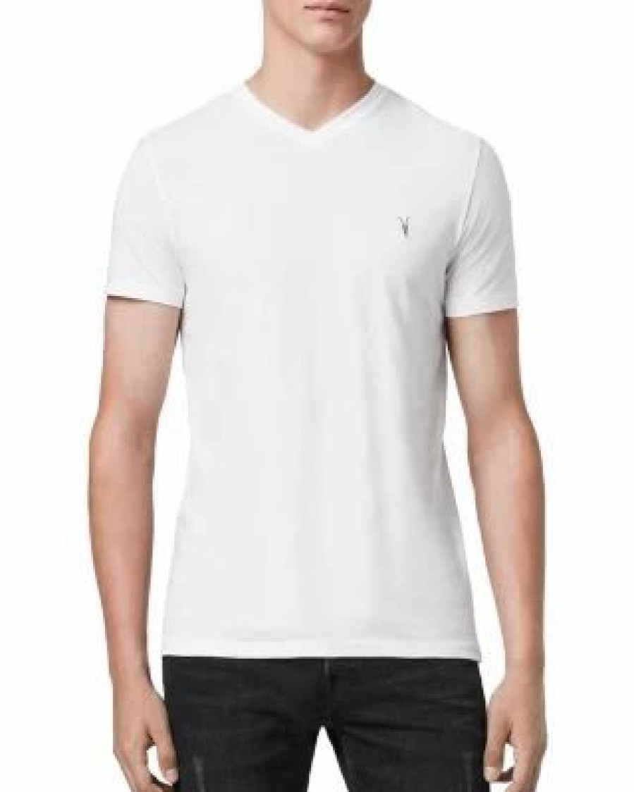 Men * | Tonic V-Neck Tee Allsaints White