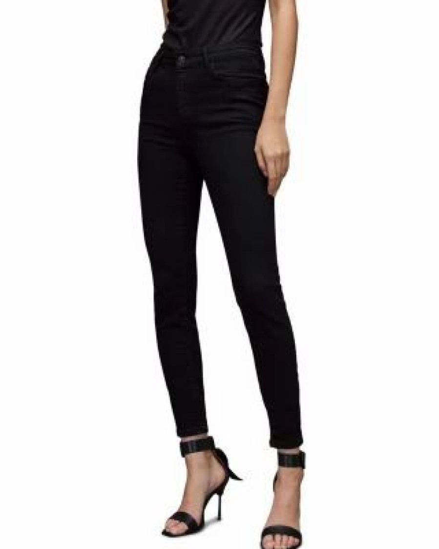 Women * | Miller Size Me Skinny Jeans In Allsaints Black