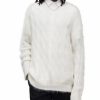 Men * | Kosmic Cable Knit Crewneck Sweater Allsaints Ivory/Cream