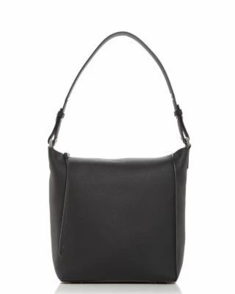 Accessory * | Kita Pebbled Leather Crossbody Allsaints Black