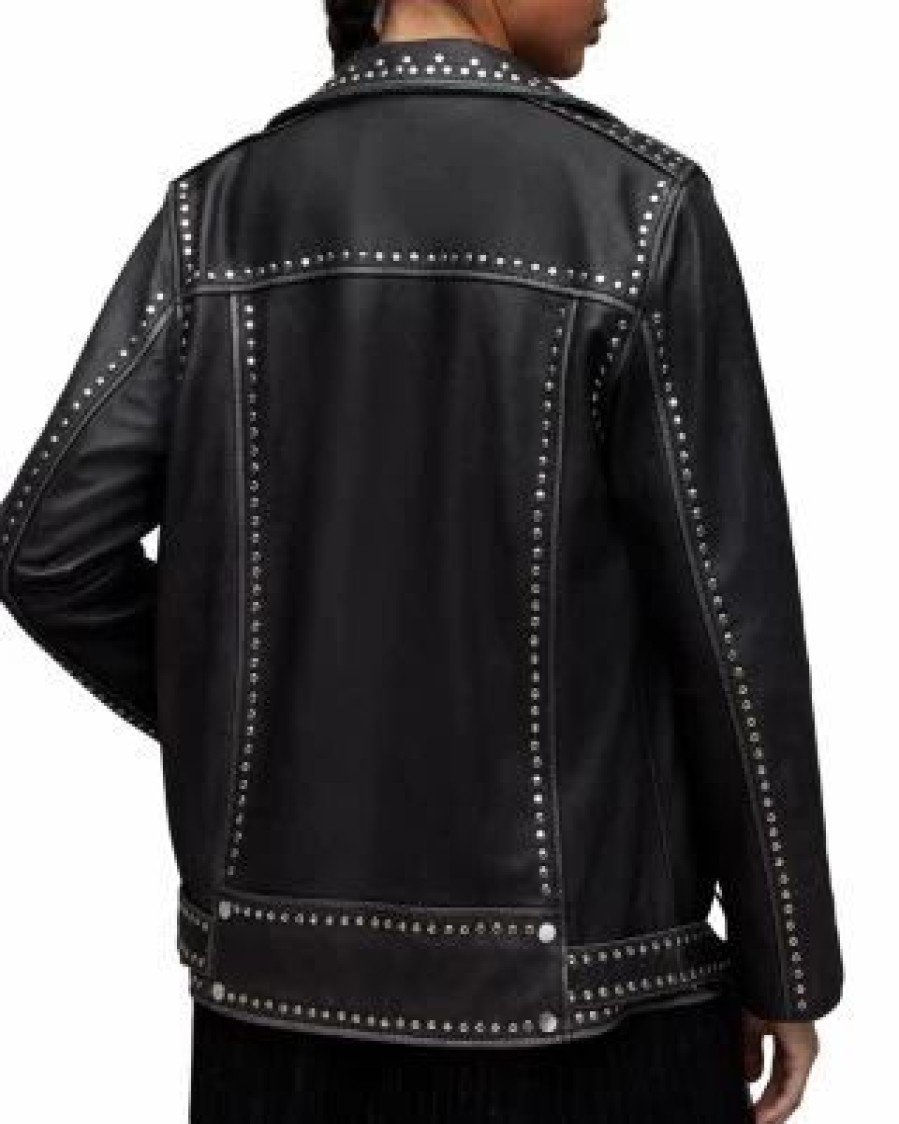 Women * | Billie Rocker Biker Jacket Allsaints Black