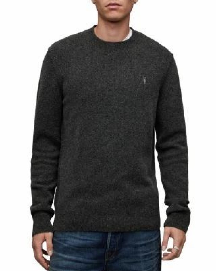 Men * | Statten Crewneck Logo Sweater Allsaints