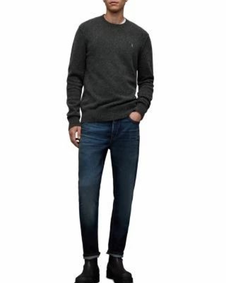 Men * | Statten Crewneck Logo Sweater Allsaints