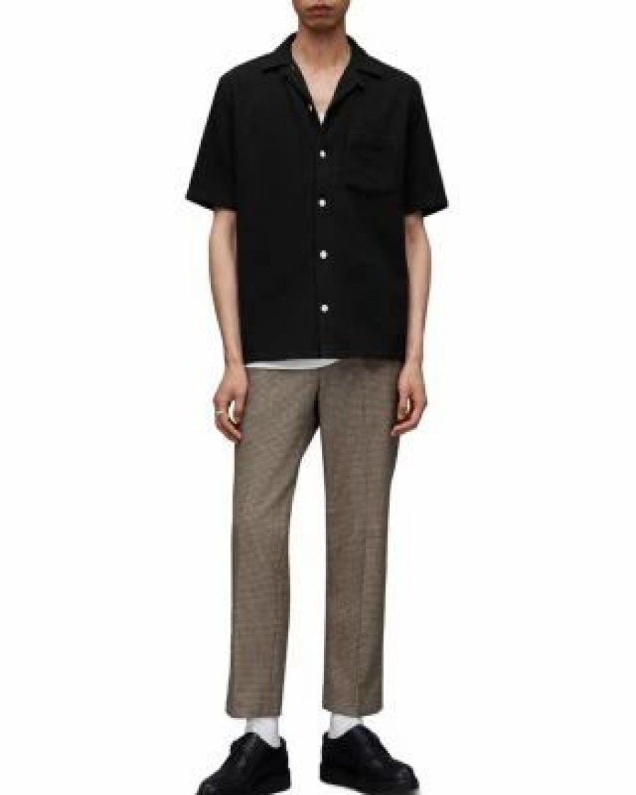 Men * | Eularia Short Sleeve Relaxed Fit Shirt Allsaints