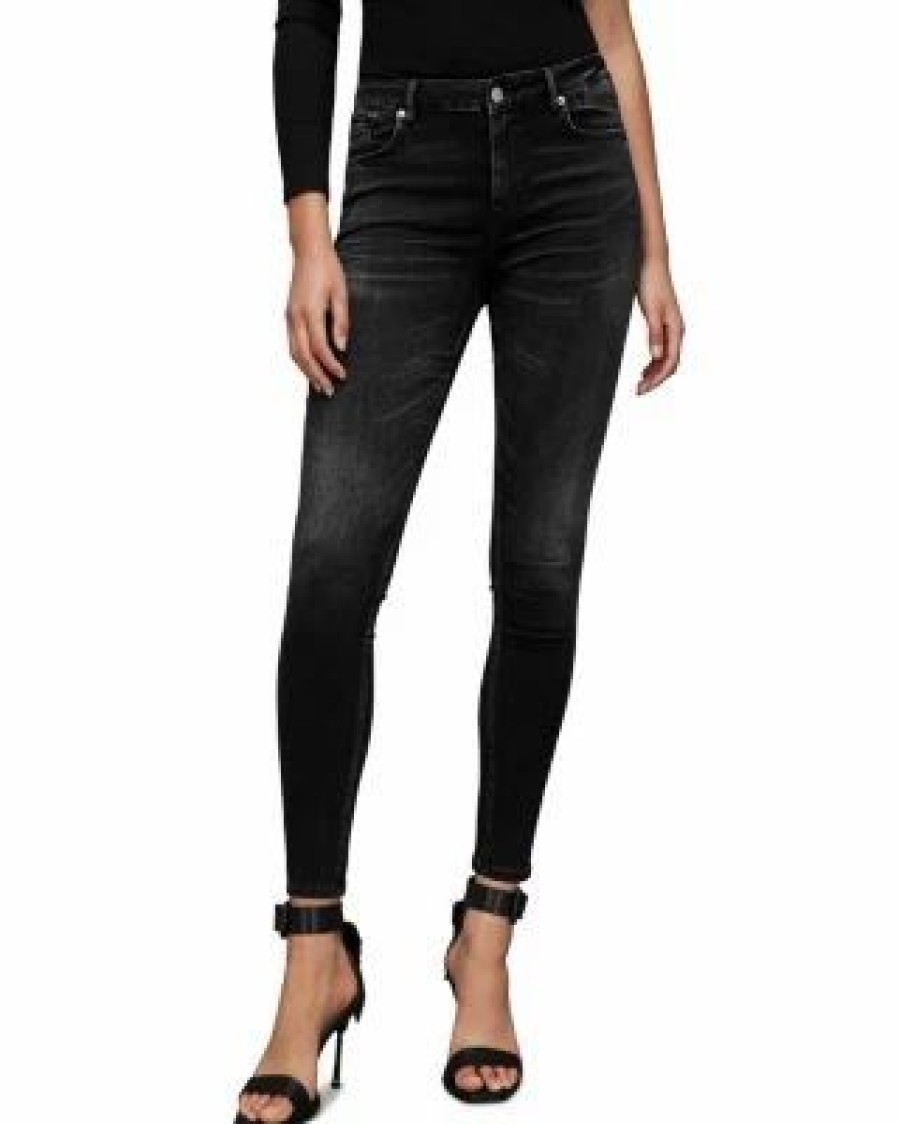 Women * | Miller Sizeme Jeans In Washed Allsaints Black