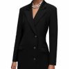 Women * | Erykah Blazer Dress Allsaints Black