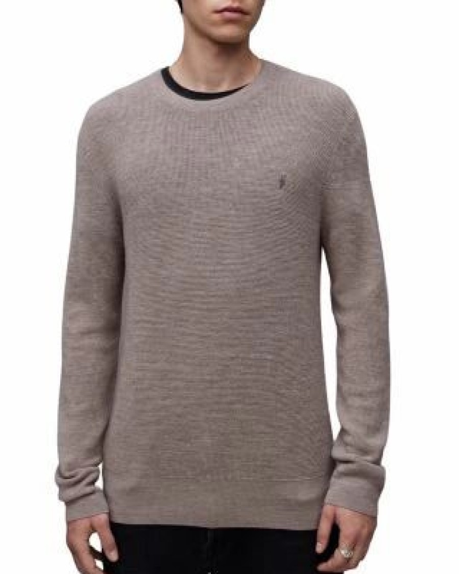 Men * | Ivar Merino Wool Crewneck Sweater Allsaints