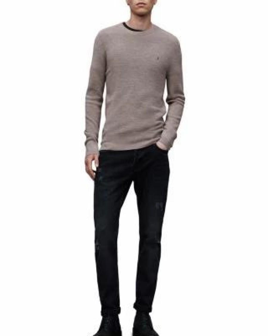 Men * | Ivar Merino Wool Crewneck Sweater Allsaints