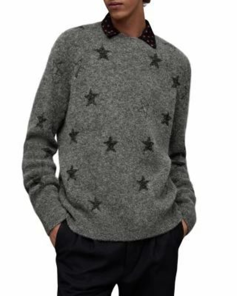 Men * | Odyssey Crewneck Sweater Allsaints Gray