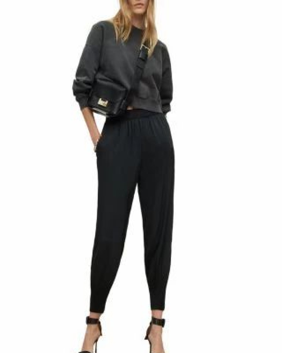 Women * | Nala Pull On Tapered Pants Allsaints Black