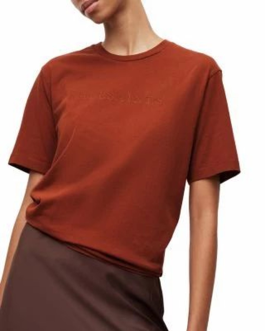 Women * | Pippa Boyfriend Tee Allsaints Red